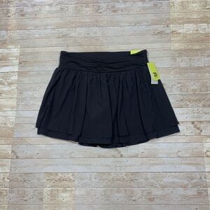 Black Pleated Skirt Skort Size L All in Motion Target Active Athletic Tennis NWT